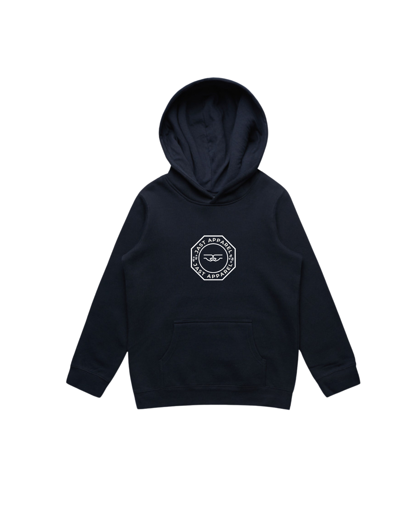 JĀST ADAPT HOODIE KIDS (FISH ON) BLACK