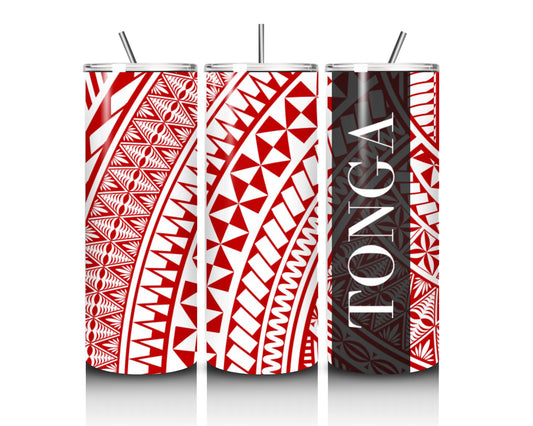 20 oz TUMBLER (TONGA) WITH METAL STRAW