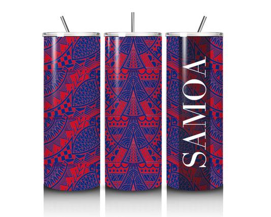 20 oz TUMBLER (SAMOA) WITH METAL STRAW