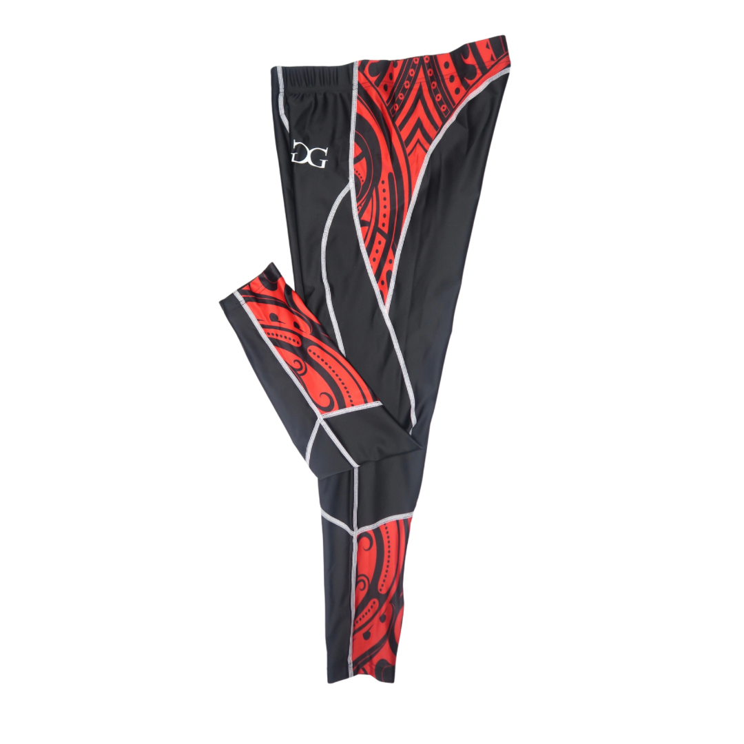 CULTURAL COMPRESSION GEAR SET (TOP AND BOTTOM) MAORI