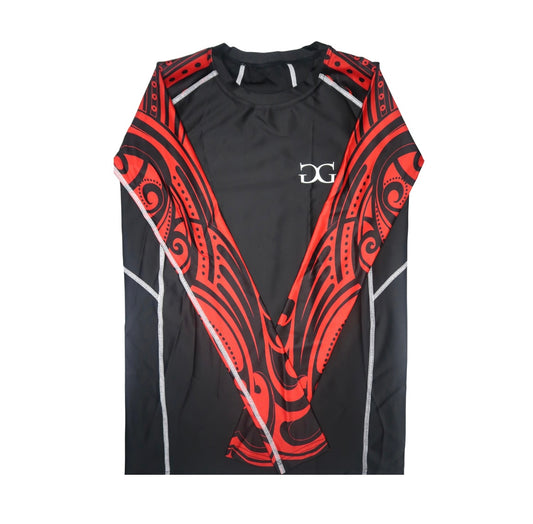 CULTURAL COMPRESSION GEAR SET (TOP AND BOTTOM) MAORI